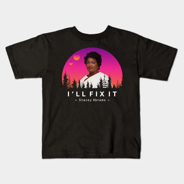 stacey abrams Kids T-Shirt by neira